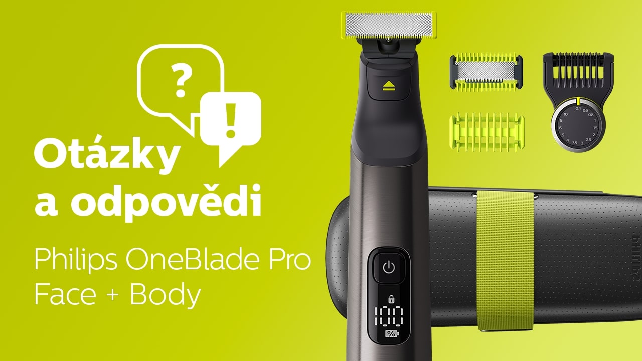 Ot&aacute;zky a odpovědi OneBlade Pro