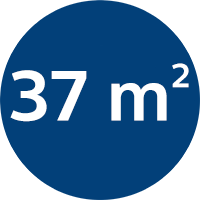Vhodn&eacute; pro m&iacute;stnosti do 37 m2