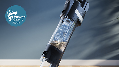 Syst&eacute;m PowerCyclone Aqua​ zabezpečuje čistenie vždy čerstvou vodou