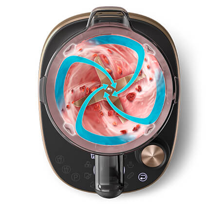 R&yacute;chly a bezprobl&eacute;mov&yacute; v&yacute;kon mix&eacute;ra vďaka v&yacute;konn&eacute;mu motoru ProBlend Ultra.