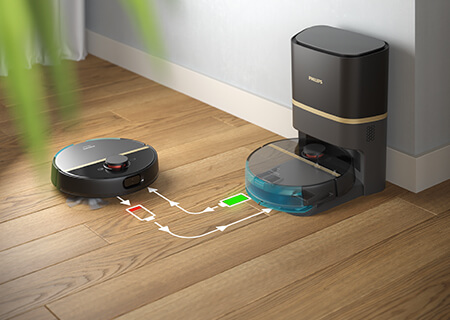 Čist&iacute; až 180&nbsp;min&uacute;t na jedno nabitie akumul&aacute;tora