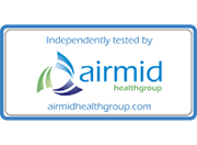 Logo skupiny Airmid Health Group