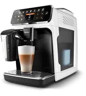 Rad 4300 LatteGo &ndash; matn&aacute; biela/leskl&aacute; čierna