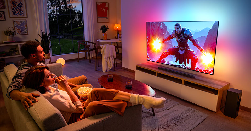 Telev&iacute;zory Ambilight s technol&oacute;giami AI
