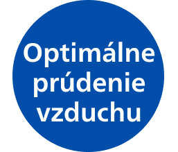 Ikona optim&aacute;lneho pr&uacute;denia vzduchu