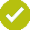 marca de verificaci&oacute;n verde