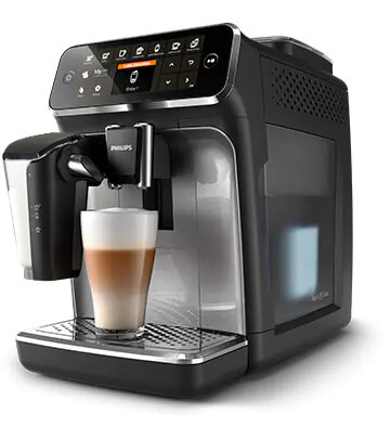 Rad 4300 LatteGo &ndash; matn&aacute; čierna/leskl&aacute; strieborn&aacute;