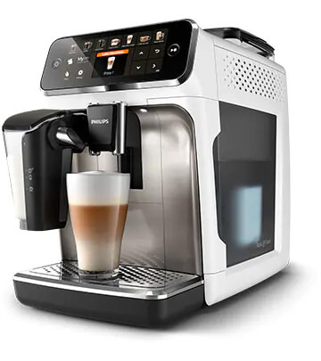 Rad 5400 LatteGo &ndash; matn&aacute; biela/chr&oacute;m